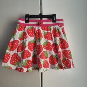 Mini Boden Strawberry Print Skort
